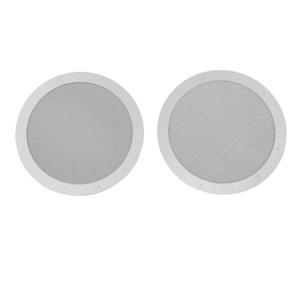 2pcs set Silver Stainless Steel Coffee Filter 61MM Diameter Pour Over Coffee Filter Travel Use