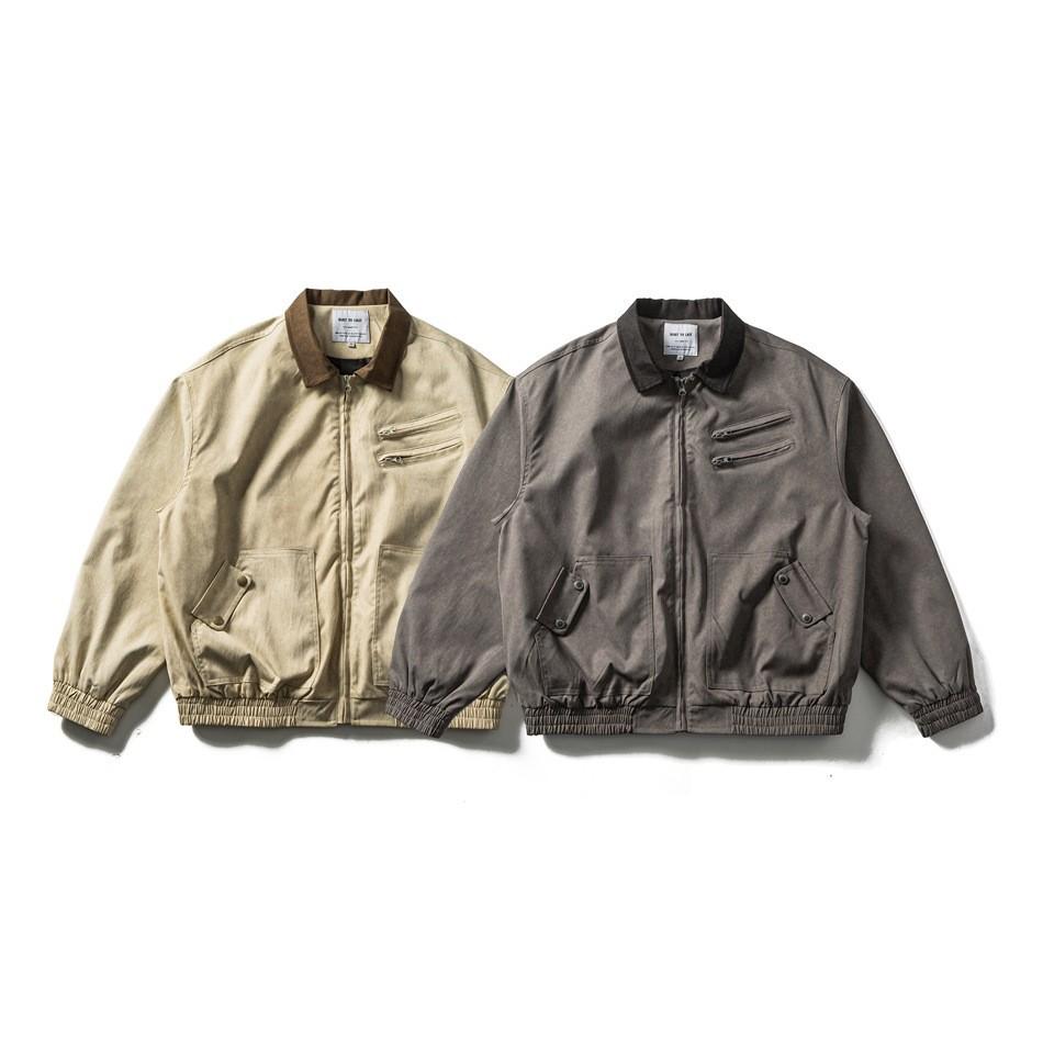BUILTTOLAST Men's Retro Detroit Lapel Workwear Jacket JK12