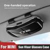 ZAR3 Auto Brillenclip Sonnenbrillenbox Für Mini Cooper One JCW F54 F55 F56 F57 F60 R55 R56 R57 Sonnenblende Brillen Karten Ticket Halter