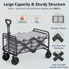 Bollerwagen für Jugendliche, faltbarer Wagen mit Rädern - Schwerlast-Nutzwagen für Lebensmittel,