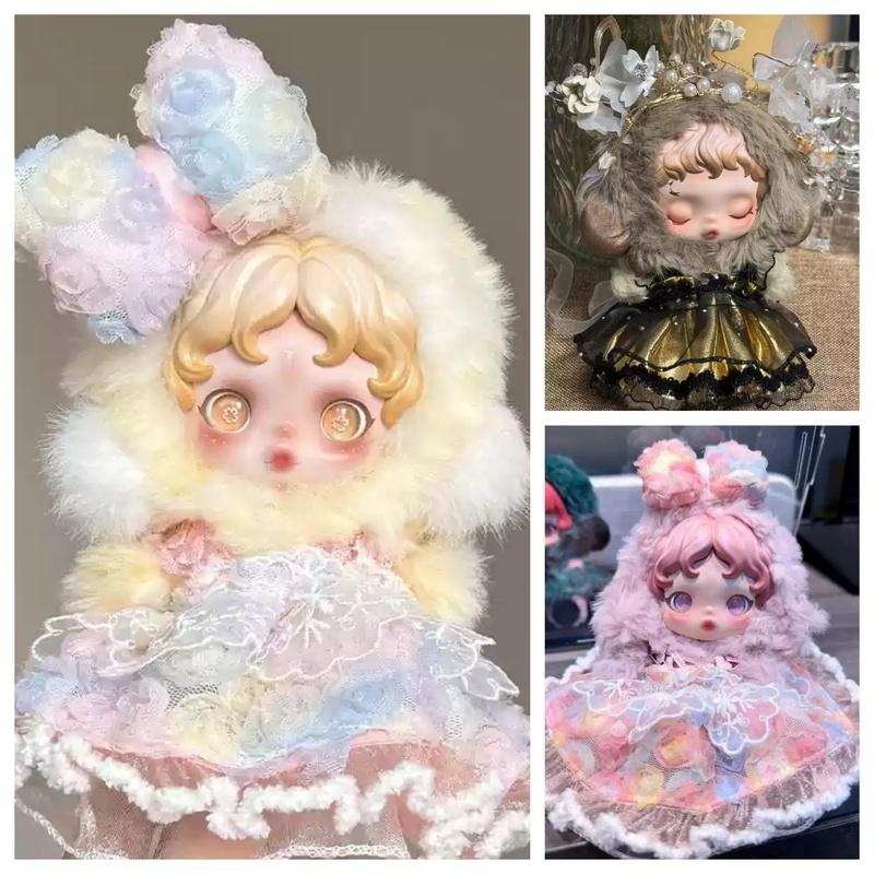 10cm Mini Doll Clothes For Skullpanda V1/V2 L'Impressionnisme Series Princess Dress Replacement Doll Outfit Accessories Gifts