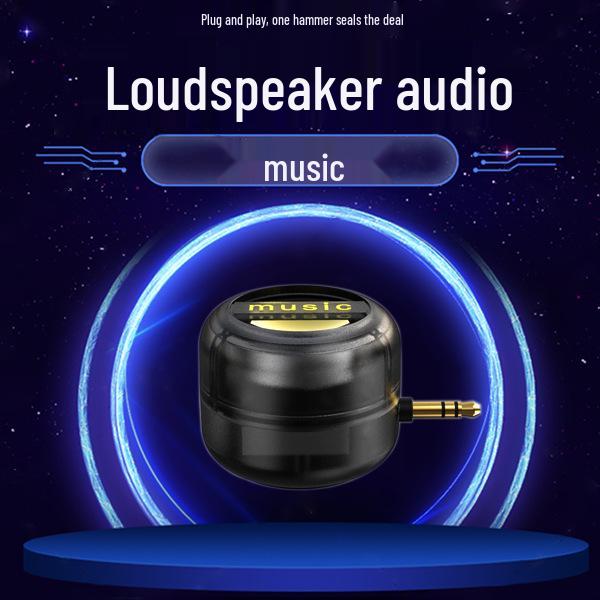 Portable 3.5mm Plug-in Mobile Phone Amplifier with MP3 Playback