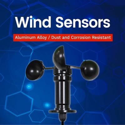 0-30m/s Aluminiumlegierung Windgeschwindigkeits-Sensor Wetterstation Detektor 3-Schalen-Anemometer Sensoren Puls RS485 Ausgang 4-20mA 0-5V 0-10V