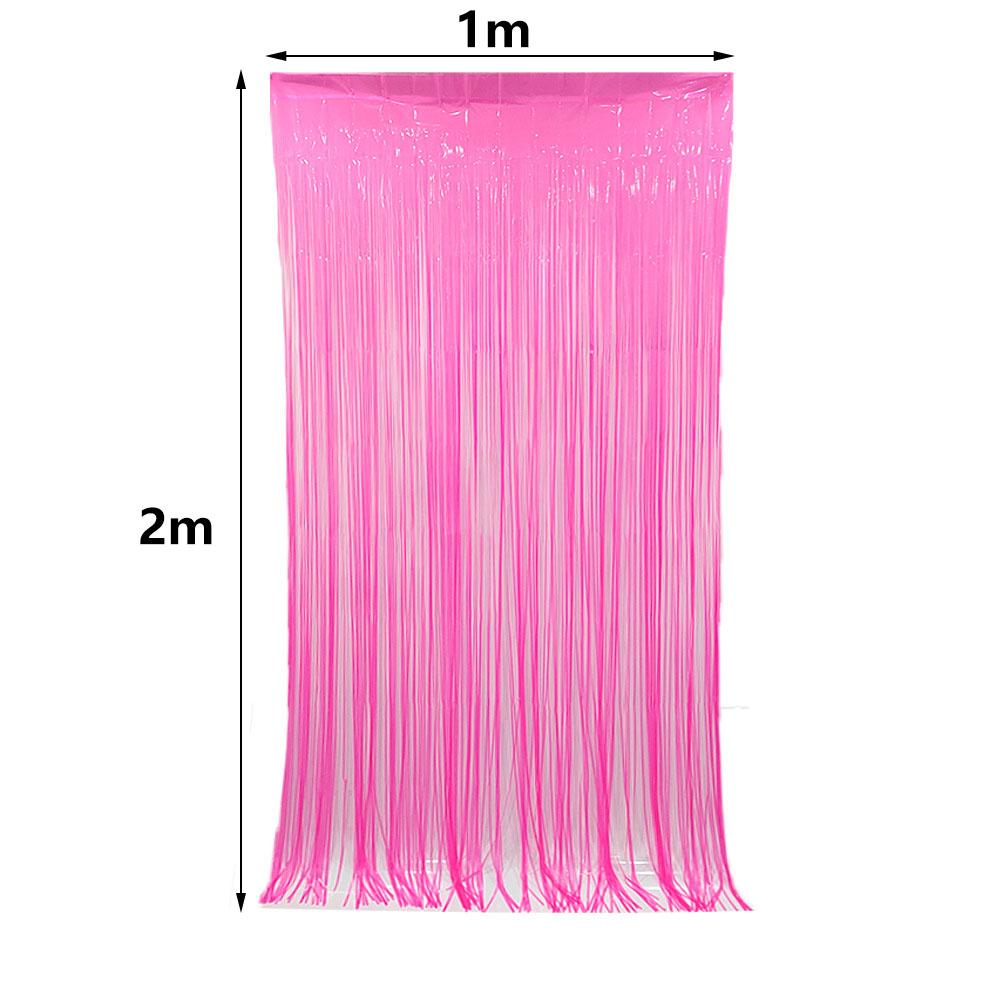 Multi-Color Glow in the Dark Fringe Curtain Fluorescent Macaron Streamers Curtain Photo Booth Backdrop Neon Birthday Party Decor