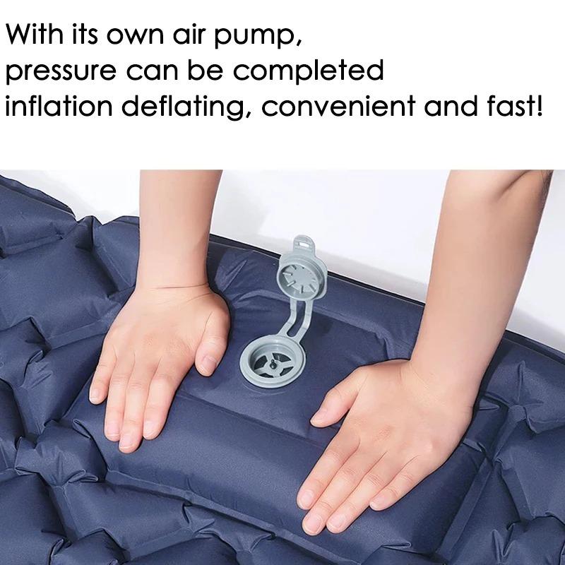 Outdoor Double Sleeping Pad Camping Inflatable Mattress 2 People Beach Folding Air Bed for Travel Hiking Camping Tent Mattress