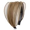 Spring and Summer Mesh Pleated Wide-brimmed Headband Women  New Hairpin Headband Daily Clothing Fashion Matching Head Band