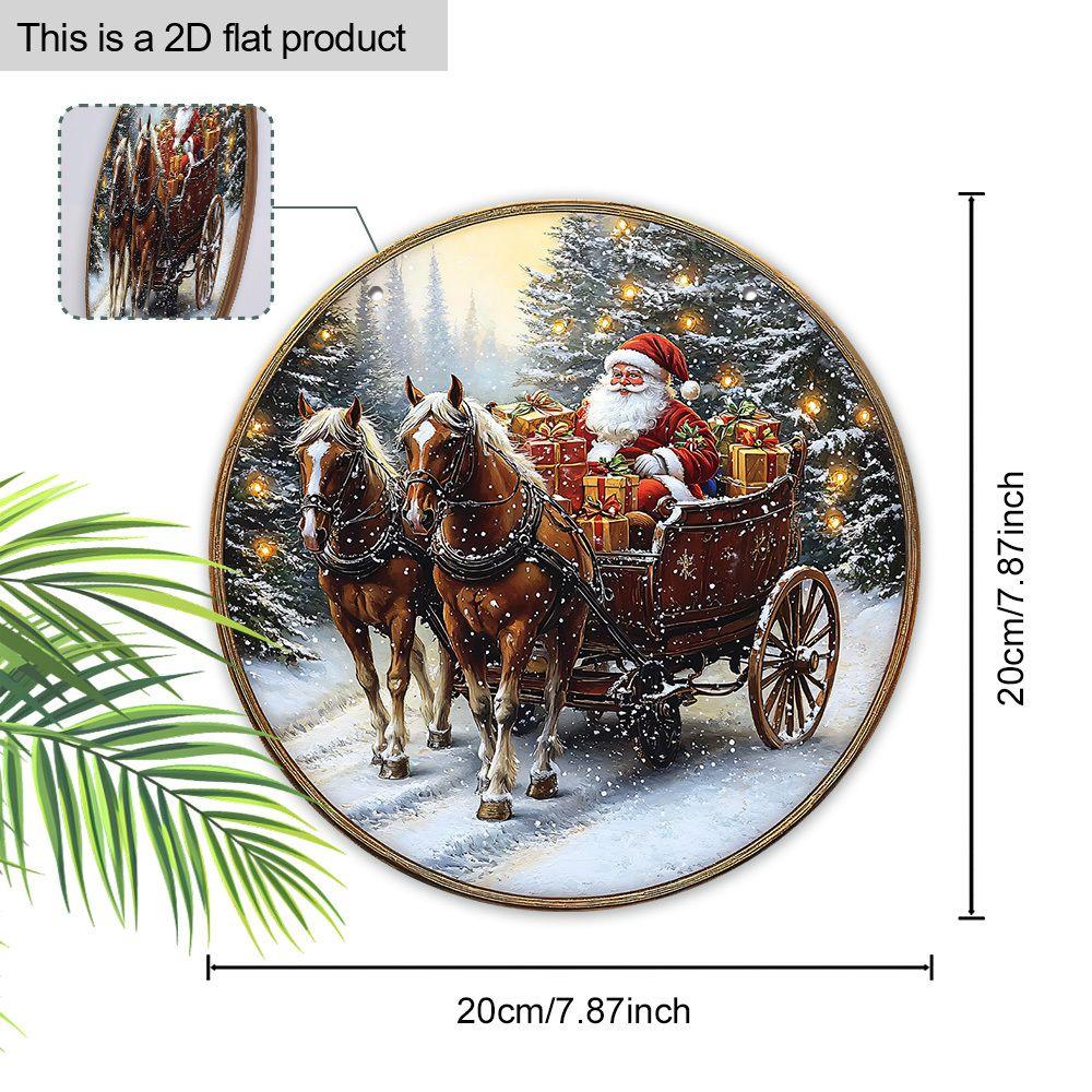2D Flat Wooden Hanging Decorative Signs, Christmas Decorations, Family Wall or Door Decorations, Garden Decorations, Christmas Gifts for Friends