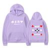 Alice in Borderland Hoodie – Unisex Black Double Sided Fleece Sweatshirt, Playing Card Suits & Japanese Kanji Drip Print, AIB Anime Streetwear