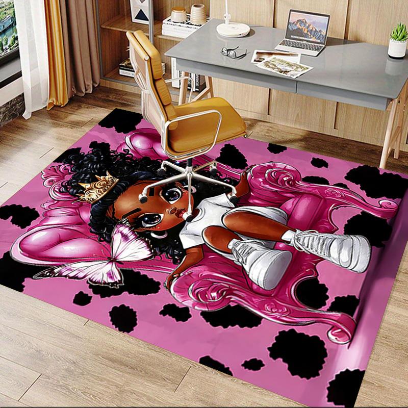 1 Stück Kuhmuster Schmetterling Extra Groß Rutschfeste Bodenteppich, Büro, Familie, Schlafzimmer, Studio Großer Teppich Innen Teppiche