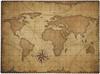 Vintage World Map Tablecloth Old Nautical Travel Adventure Pirate Exploration Table Cover Decoration