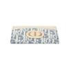 Dior 30 Montaigne Freesia Classic Logo Cotton And Calfskin Card Holder Women Card Holder Blue S2152UDFF-M925