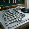 1pcs Car Repair Dual Heads Dual Heads Ratchet Wrench Quick Release 72 Teeth Reversible Ratchet Spanner Nut Tools