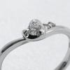 Samantha Tiara Heart Ring 3P K18 White Gold/diamond #5.6(US Size) Heart 2.5g Women Used
