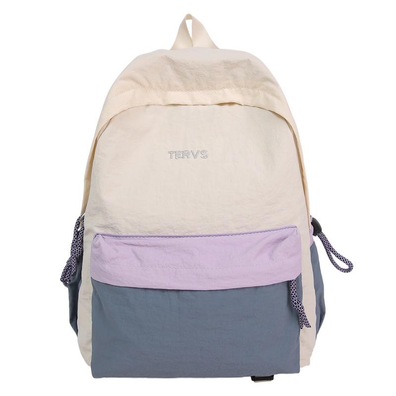 

Легкий дорожный рюкзак для улицы, студенческий школьный рюкзак, женский рюкзак большой вместимости в стиле колледжа фиолетовый