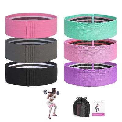 3 STÜCK Widerstandsbänder Set Hüftkreise Fitness Rutschfestes Elastisches Band Yoga Expanderbänder Fitnessstudio Fitness Booty Band Heimtraining