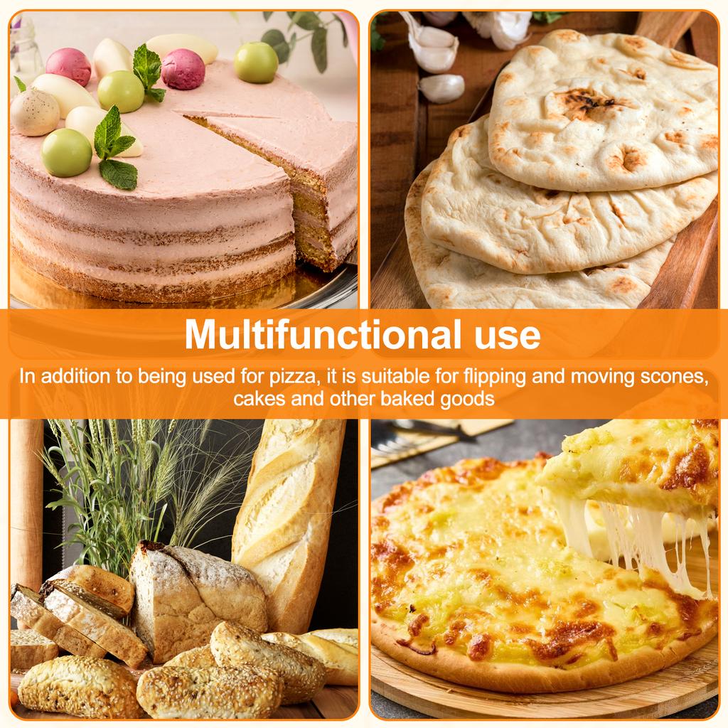 6.5/12 Inch Non-Stick Pizza Shovel Cake Lifter Transfer Tools with Wood Handle for Baking Bread Pizza Kitchens Accessories NEW