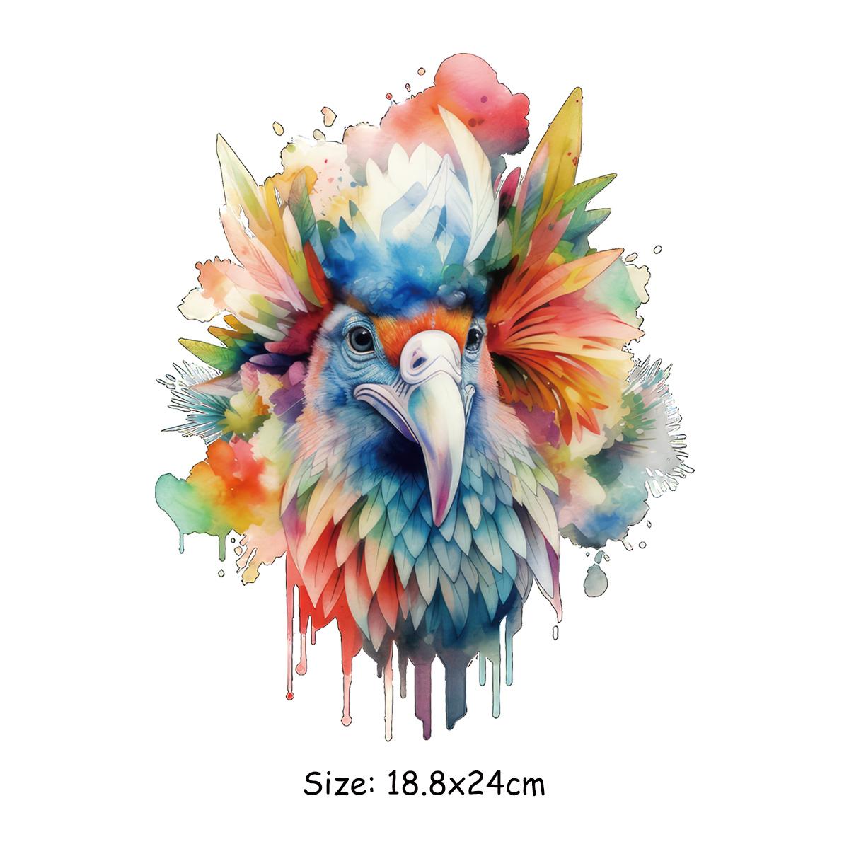 

Цветные наклейки с животными на одежде, моющиеся, новые теплопередающие аксессуары для одежды «сделай сам», нашивки с животными, легкий принт на футболке