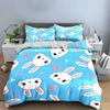 Whimsical bunny delight. Bedding sets Duvet covers Pillowcases(1* Duvet Cover 2* Pillowcases without duvet insert)