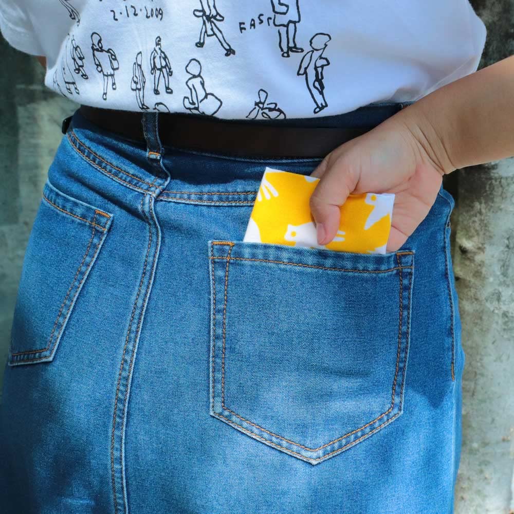 IKS Chusen Tenugui Hand Made in 34 x Prime Fabric Poppo Towel, Japan, 88cm, 100% Cotton, (Unshrunk) (Hato Yellow)