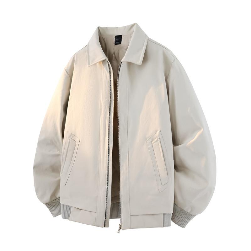 % White Duck Down Jacket Men's Winter New Business Winter Loose Lapel Casual Jacket