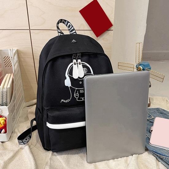 Unisex Backpack Color Luminous Reflecitive Adjustable Wide Shoulder Straps Large Capacity Great Load Bearing Water Bottle Pouch