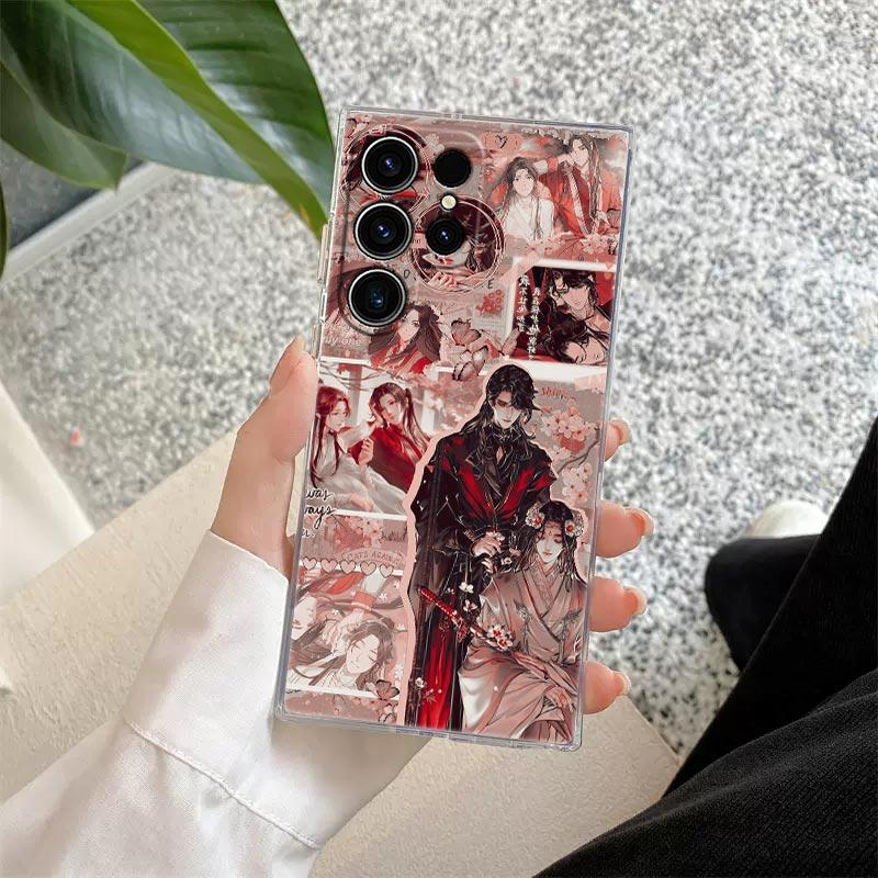 Heaven Official's Blessing Anime Phone Case For Samsung S26 S25 S24 S23 Ultra S22 S20 Plus S21 S25 FE Clear Cover S26Ultra Funda