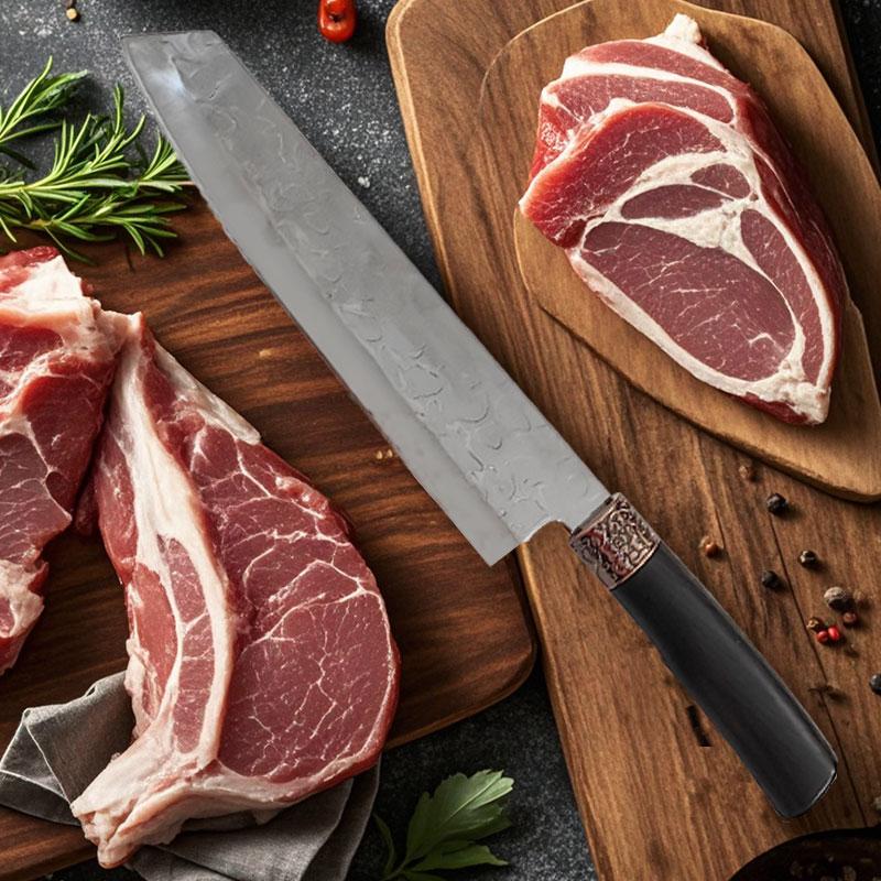 8.6" Japanese Kiritsuke Chef Knife stainless Steel Sharp Cut Meat Vegetable Cleaver VG10 Hand Forged Professional Kitchen Knives