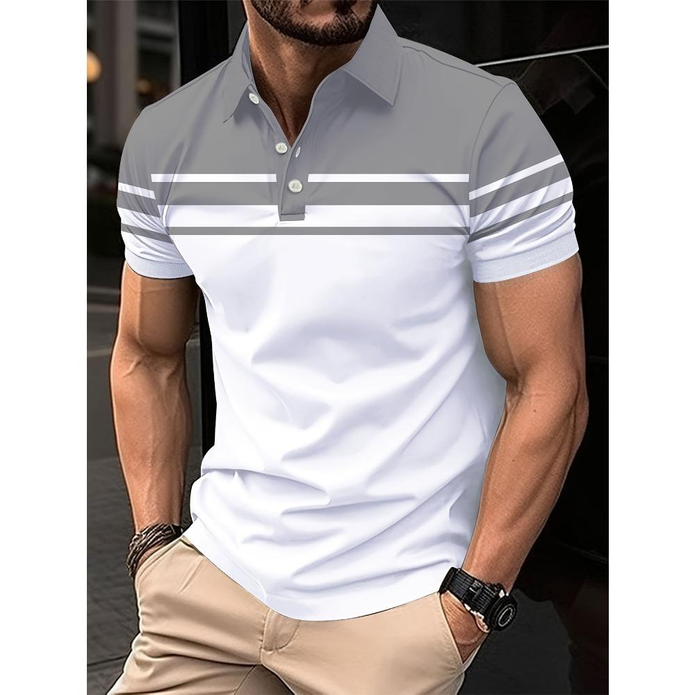 The new men's polo shirt for summer adopts 3D printing technology, which is breathable, lightweight, casual, and refreshing