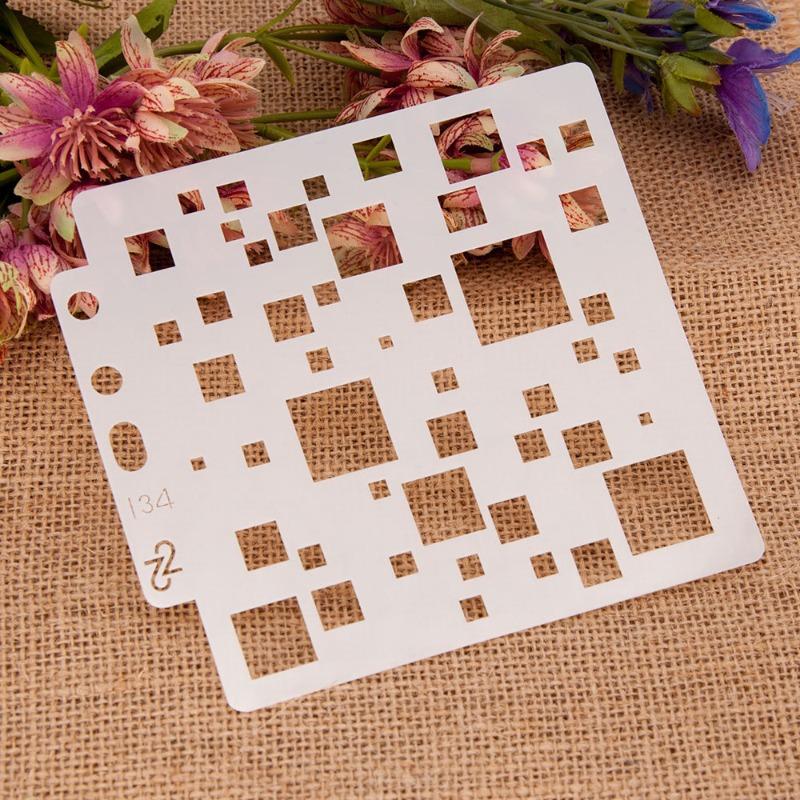 9 Stück DIY Schablonen für Bastelarbeiten Wiederverwendbare Texturschablonen Schichtschablonen zum Malen auf Holz Wand Scrapbooking Möbel Stoffe