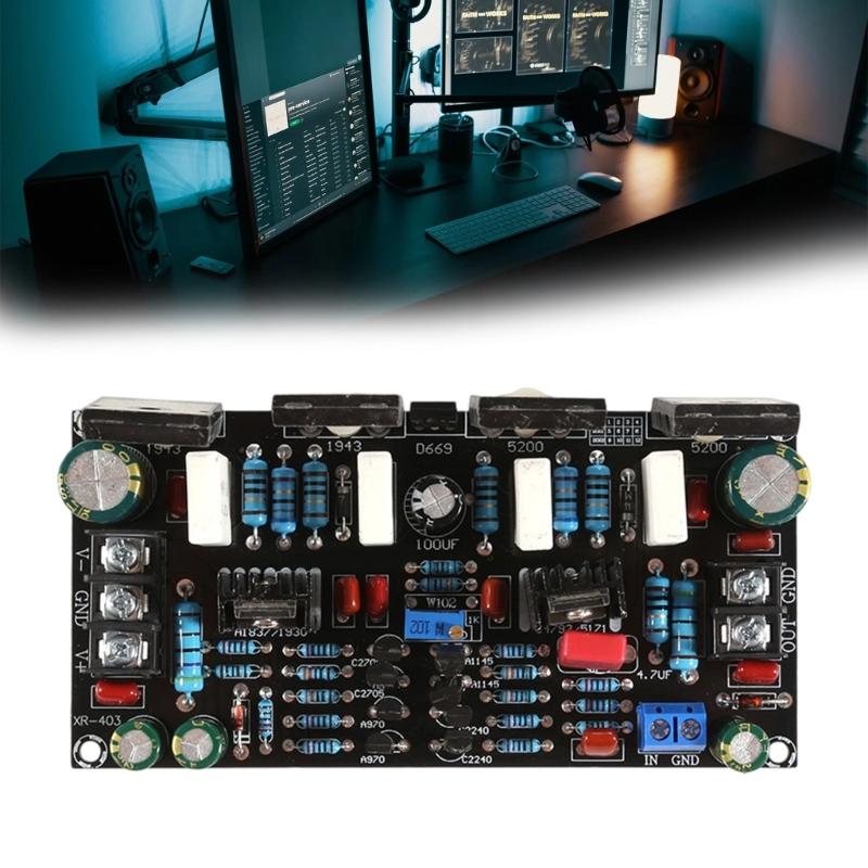 Mono 200W Verstärkerplatine Leistungsstarker Ausgang mit A1943 C5200 Transistoren für professionelle Audiosysteme