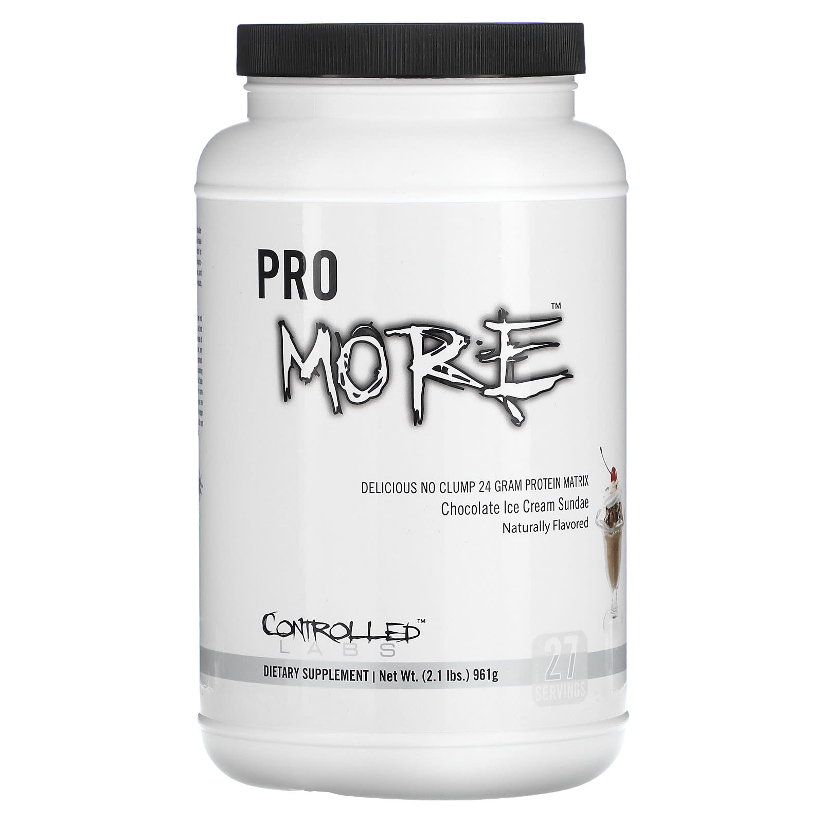 

Controlled Labs, Pro More, Protein Matrix, Chocolate Ice Cream Sundae, 2.1 lb (961 g)