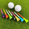 50Pcs 83mm Golf Tees - Assorted Colors Durable Plastic Practice Tees for Golf Training, Driving Range & Course Accessories