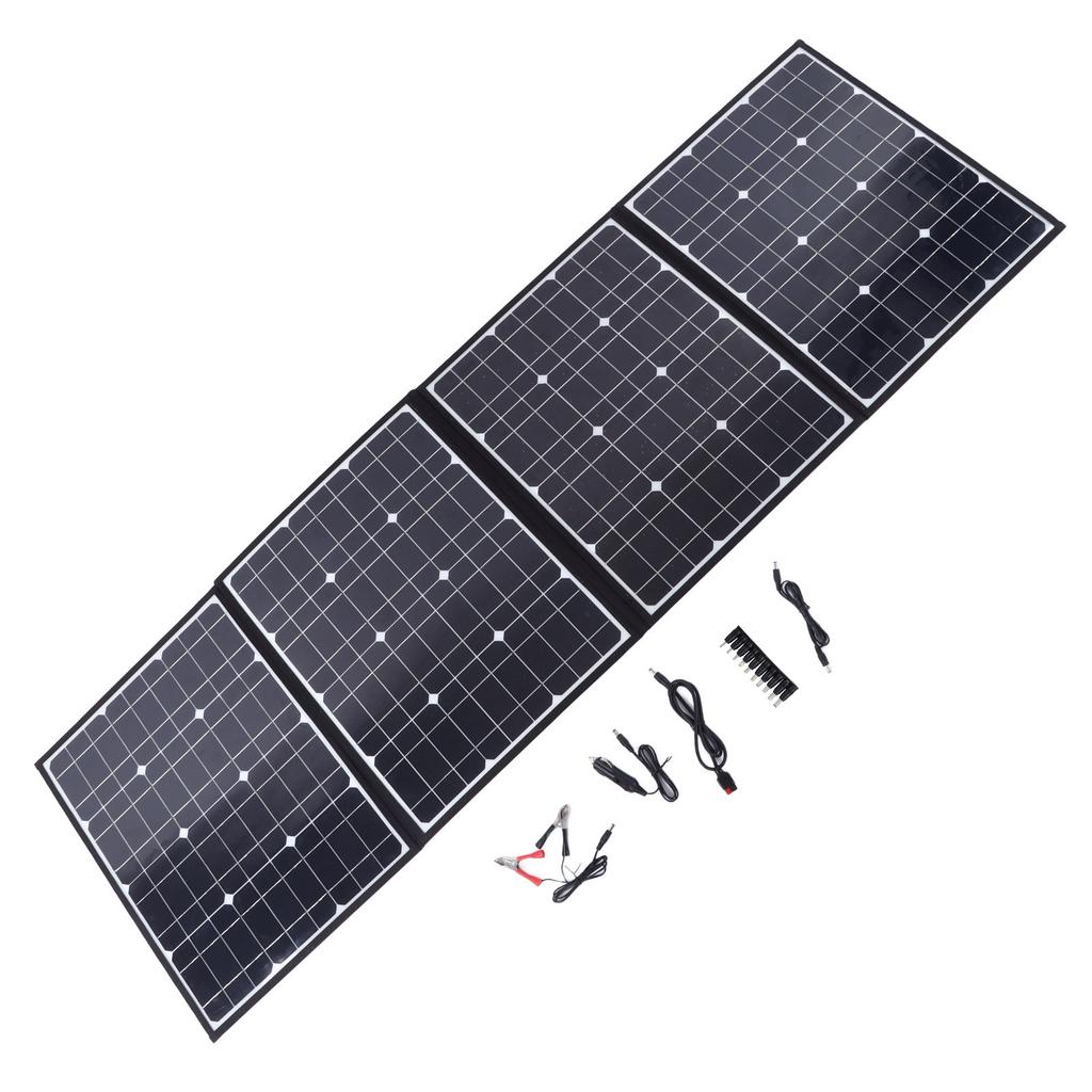 150W Solar Panel Folding Bag with Type C Port and 2 USB Output Fast Charging Portable Solar Charger for Mobile Phone