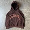 American Retro Zipper Sweater Star Print Hoodie Trendy Men's Casual Jacket