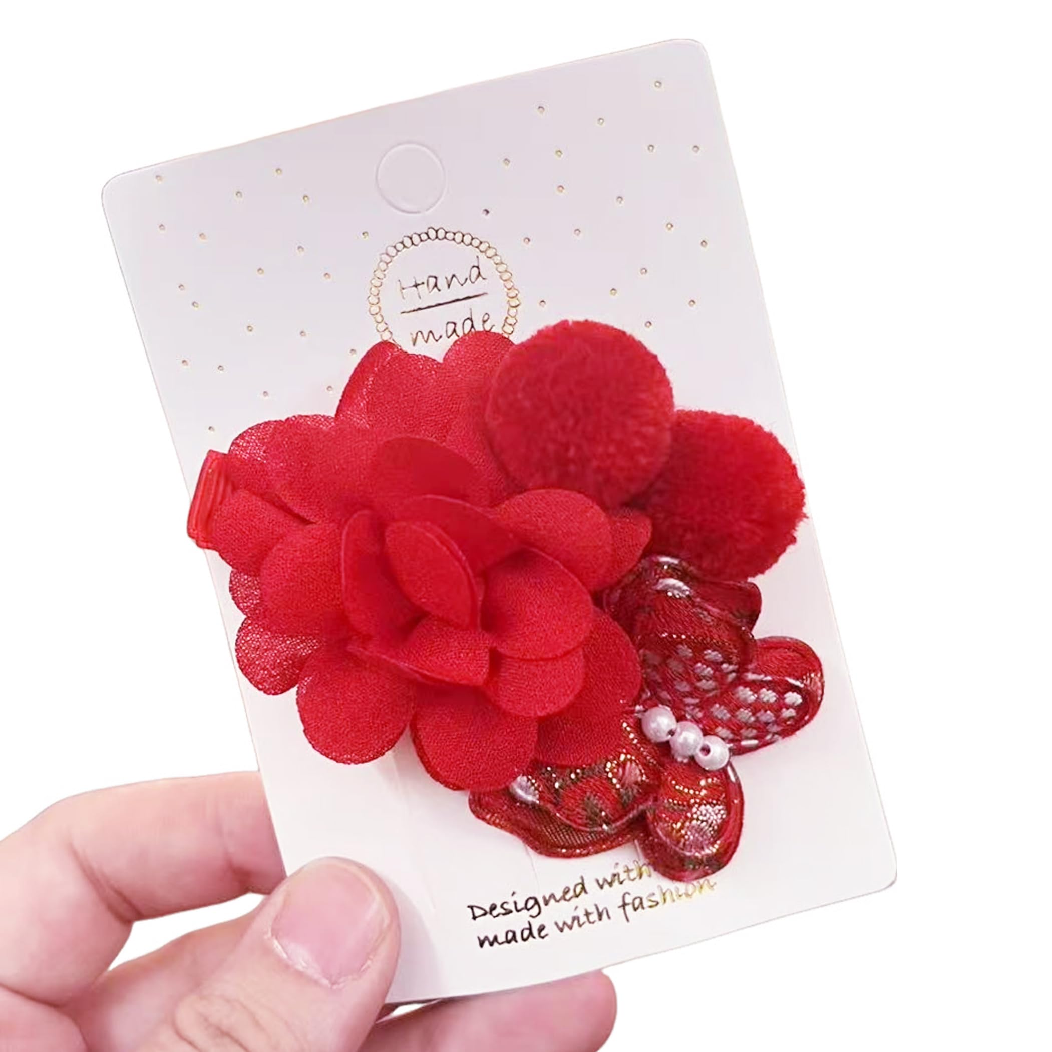 

GFun Украшение для волос Ручной работы Дизайн с красным цветком и бабочкой для и японский Идеально для и Свадеб Набор из 3 предметов, Сити-Го-Сан, Юката, Кимоно,