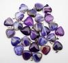20MM Herzförmiger Naturstein Anhänger: Achat, Rosenquarz, Aquamarin, Pfirsichherz Schmuck