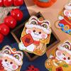 4pcs Laser Chinese New Year Red Pocket Cartoon Good Lucky Red Packets  Lunar New Year Gifts