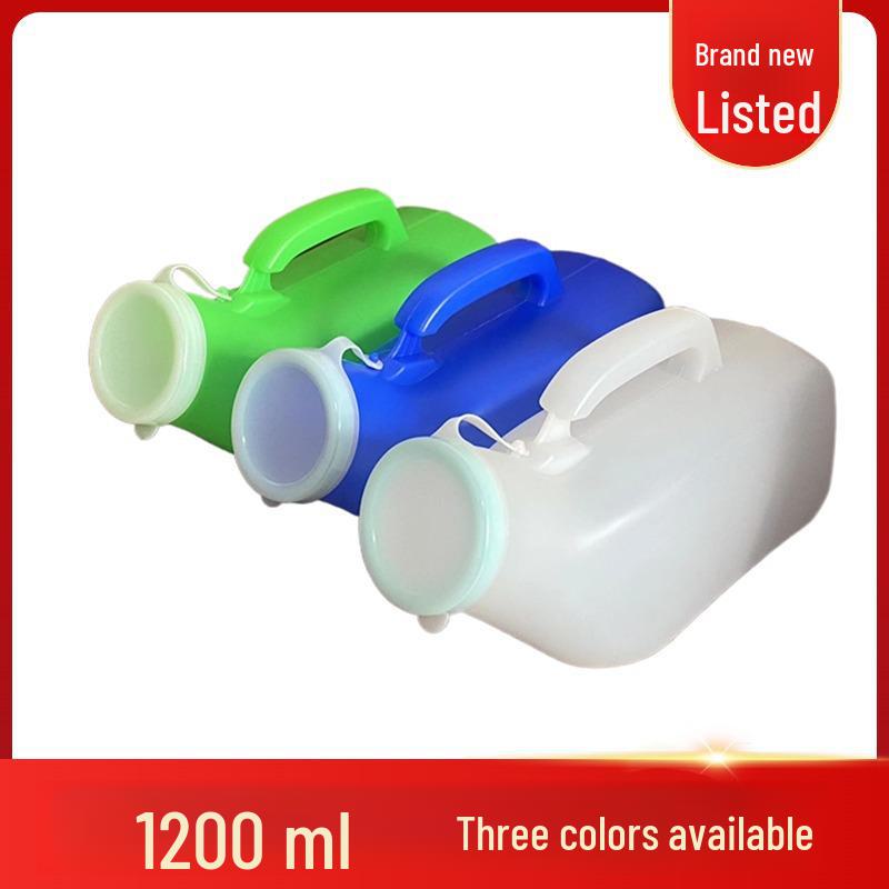 Men's Thickened Potty with Cover & Anti-Slip Ring - Odor-Free