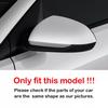 For Kia Rio 2018      No Sighal Light Car Rearview Side Mirror Cover Wing Cap Exterior Door Shell Trim