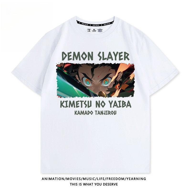 

Demon Slayer Anime Tanjiro Printed Tshirt Unisexs and Womens Tshirt Unisexs Top Sports Tshirt 2026 Summer New Tee S