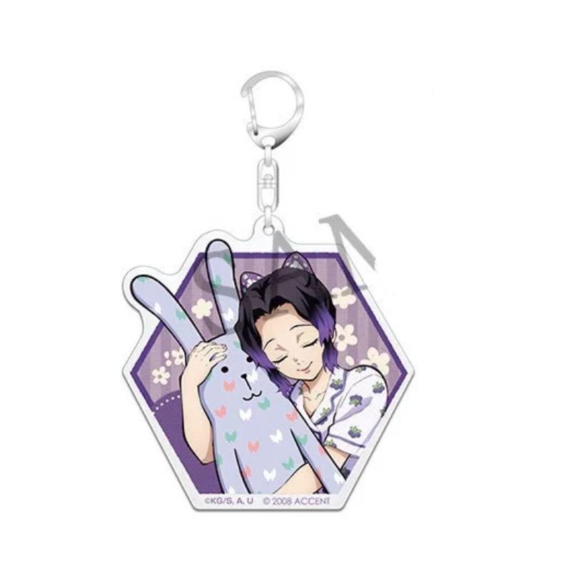 Demon Slayer Acrylic Keychain Tanjiro Immortal River Butterfly Shinobu Zenitsu Anime Peripheral Character Model Birth Date Present