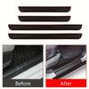 Universal PVC Door Sill Guard 4pcs - Durable Anti-Scratch Trim Protectors, Easy Install Car Decor Accessories