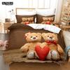3D Teddybär Bettwäsche Set Weiß Eisbär Bettwäsche Jugendliche Frauen Einzelbett Twin Queen King Übergröße Bettbezug 2/3-teilig Bettwäsche