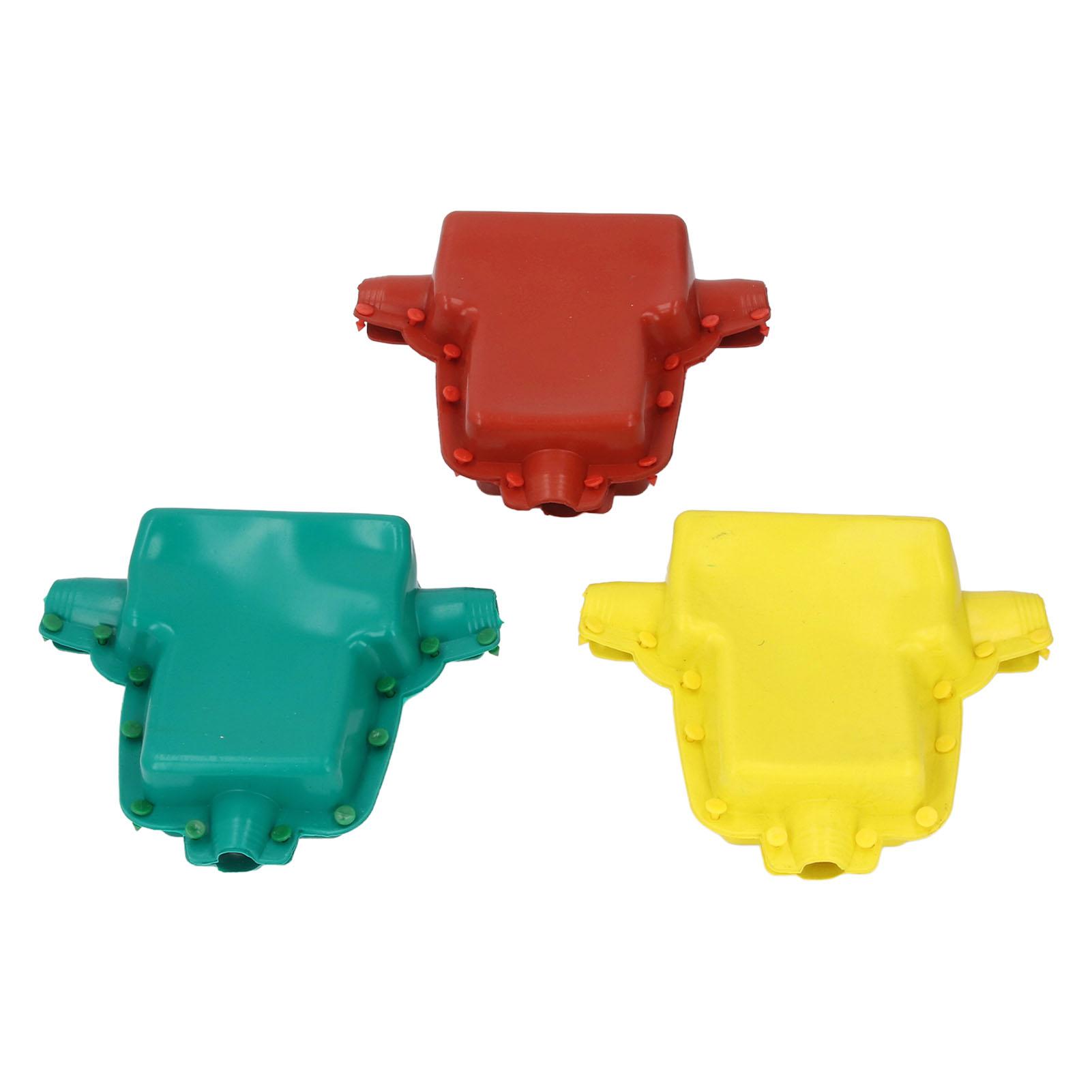 

3PCS Cable Terminal Insulation Cover Silicone Rubber 380V T Shaped Clamp Protective Sleeve 10KV