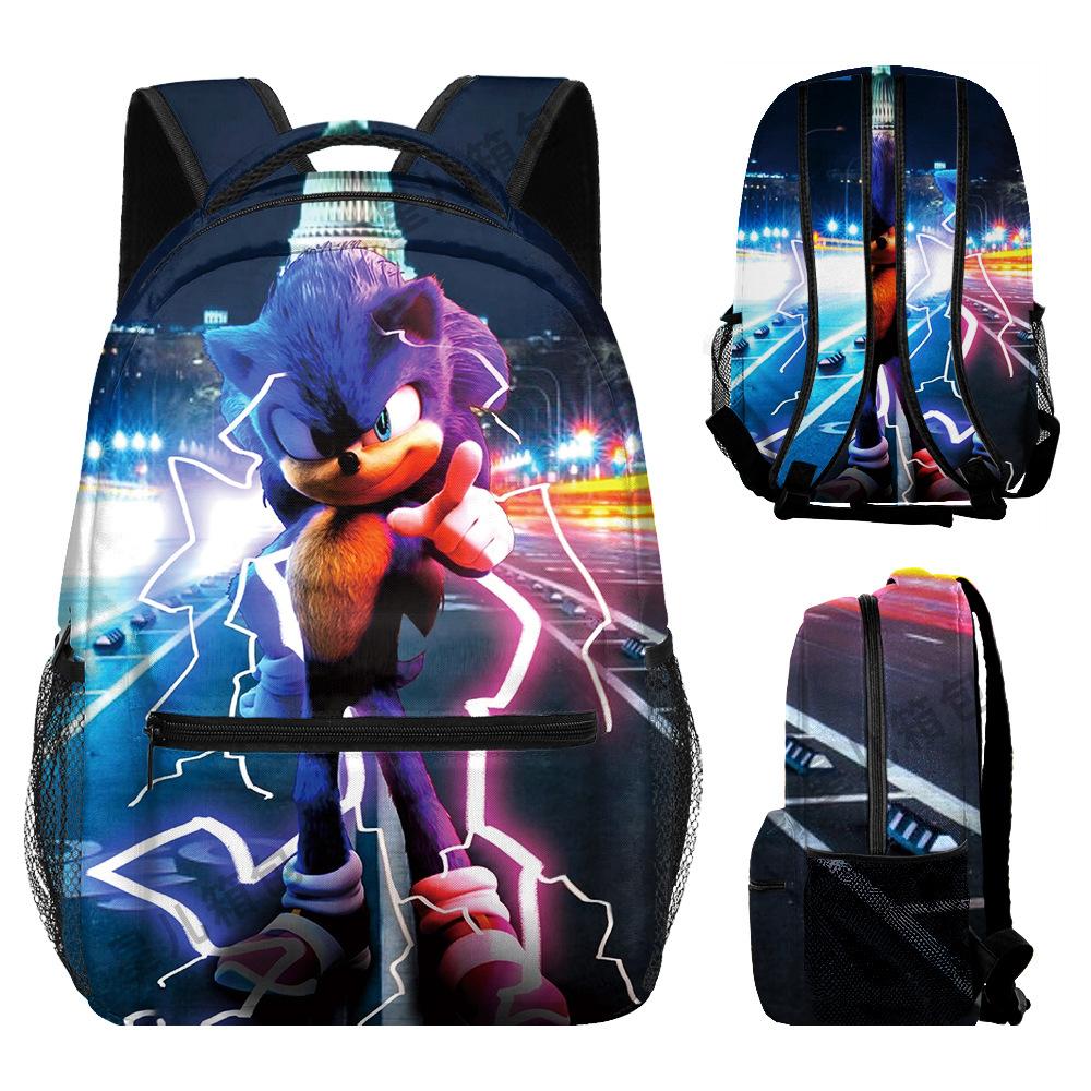 Source Backpack Sonic Primary And Secondary School School Bag Children'S Backpack Backpack Cartoon Bag