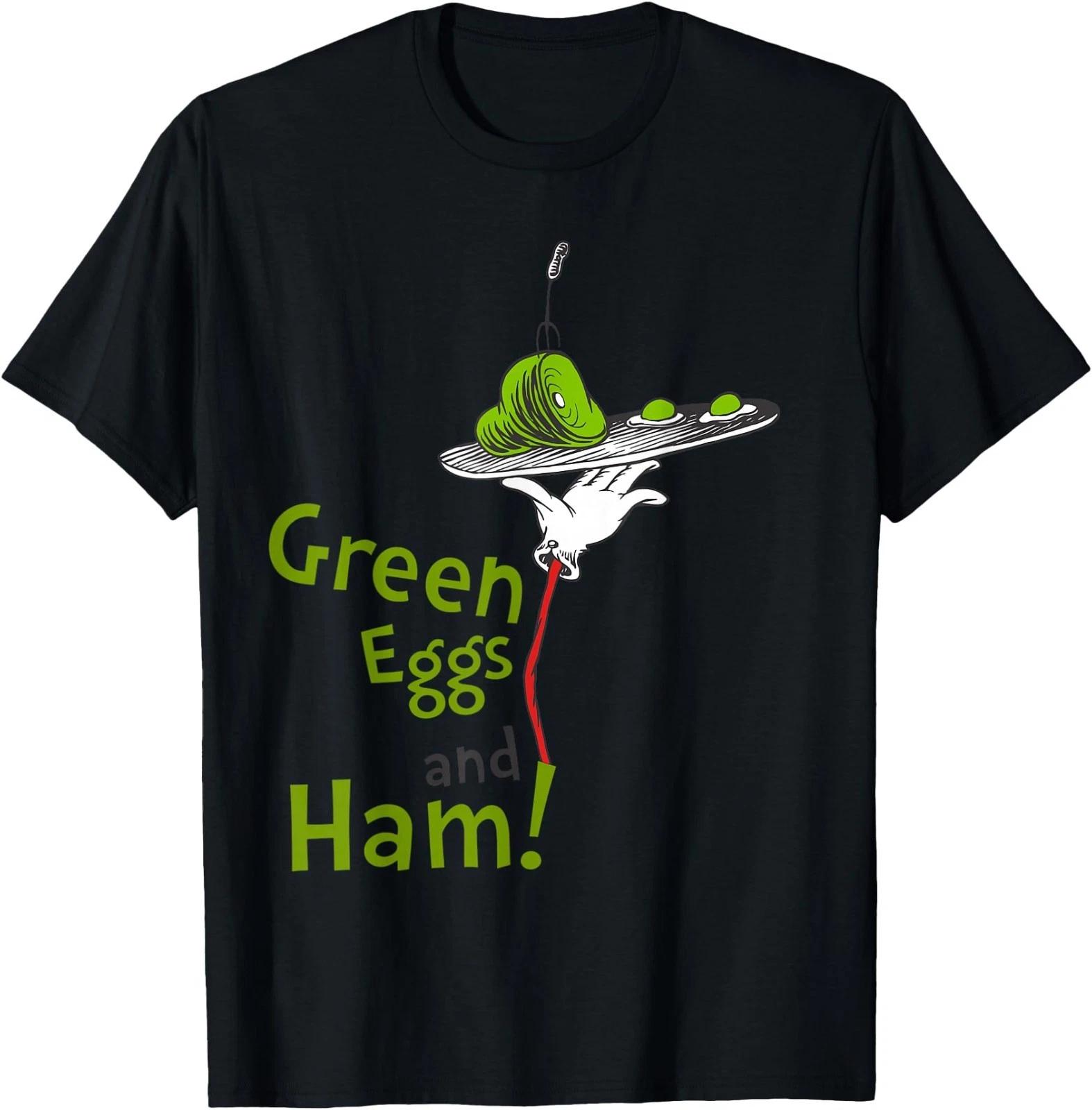 Dr. Seuss Green Eggs and Ham Title T-Shirt L