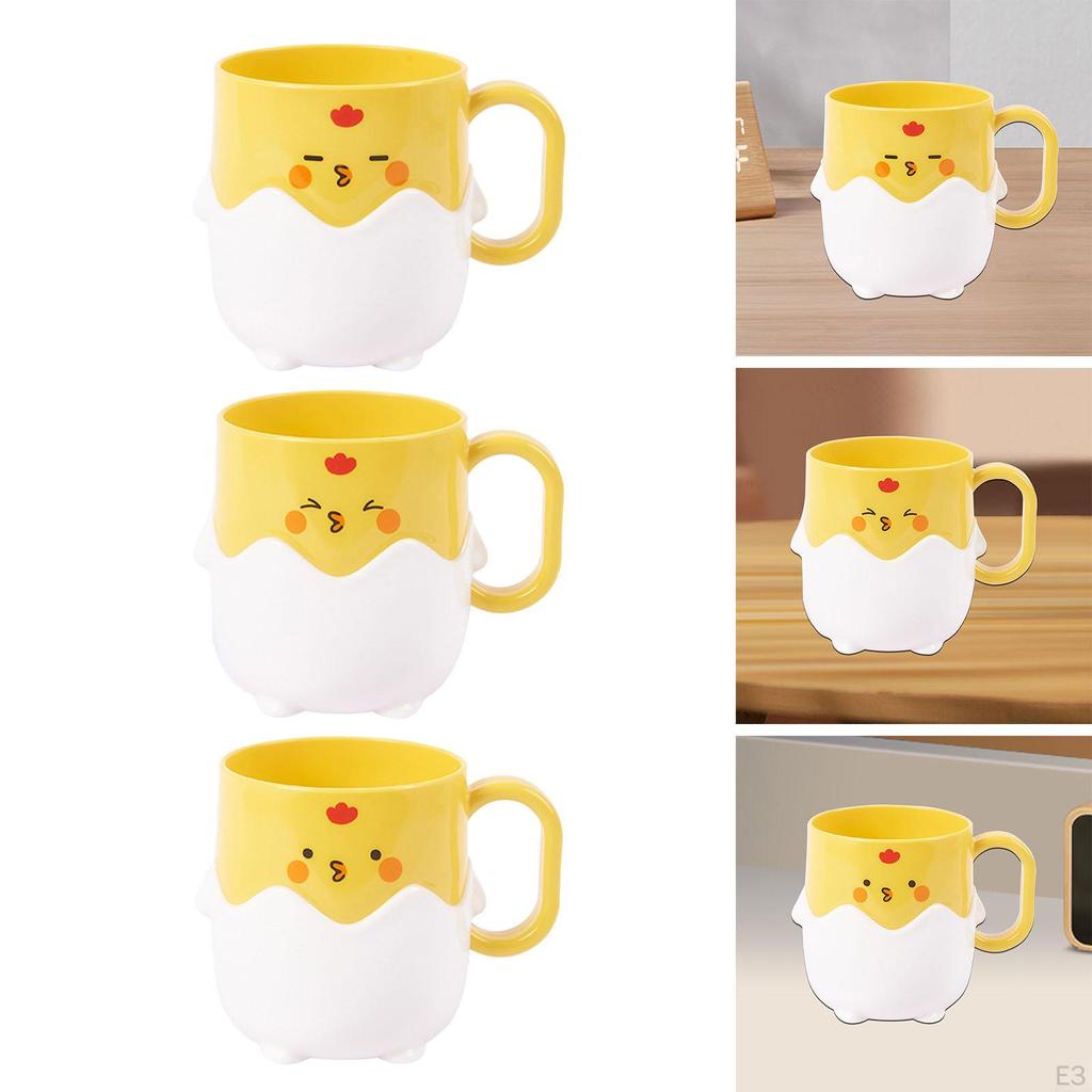 Cartoon Chicken Toothbrush Cup Anti-Brushing Reusable Drinking Washing for Kids Boys
