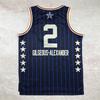 NBA All-Star Blue Hot Press Basketball Jersey Men Women Breathable Sport Wear Practice Game