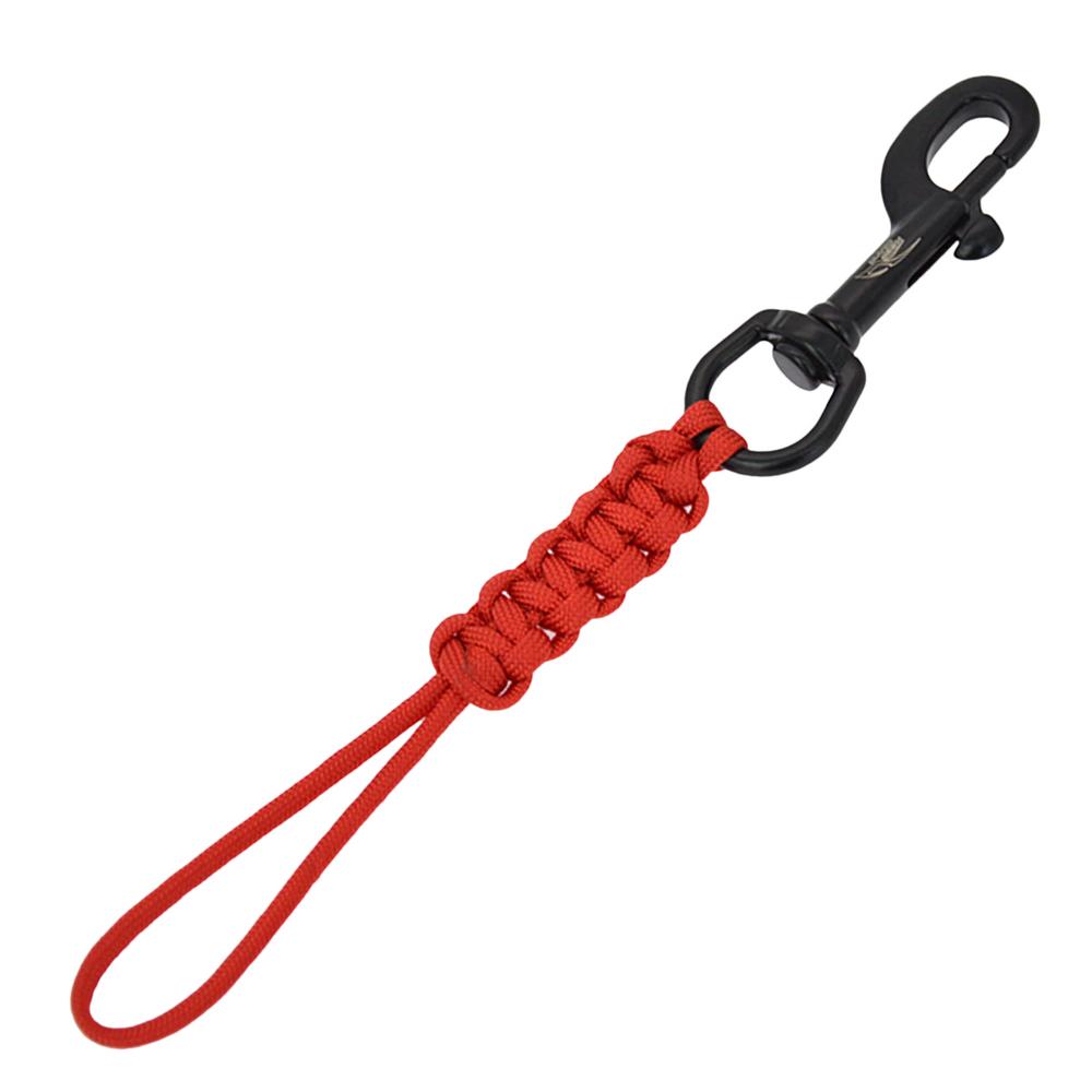 Diving Clip Lanyard Braided Portable Anti-Lost Strap Diving Ended Bolts Snap Buckle Practical Metal Clip Hook Diving Swivel