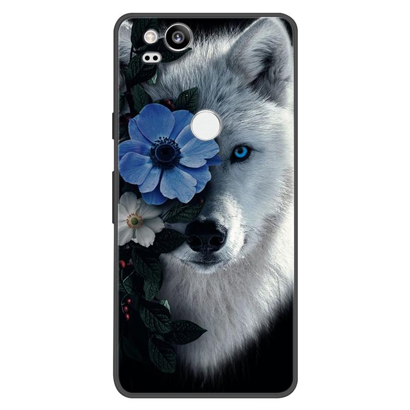 For Google Pixel 2 Case Soft Black Silicone Bumper Butterfly Phone Cover for Googe Pixel2 2XL Pixel2XL 2 Cases Fundas Coque